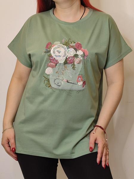 Футболка Kosta (48-52) KS82 green (лето)