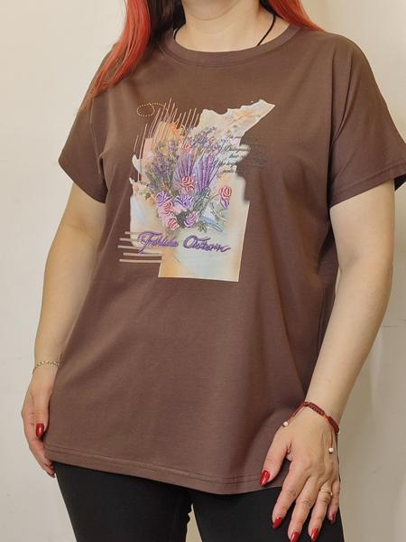 Футболка Kosta (48-52) KS86 brown (лето)