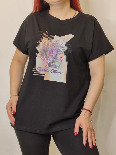 Футболка Kosta (48-52) KS87 black (лето)