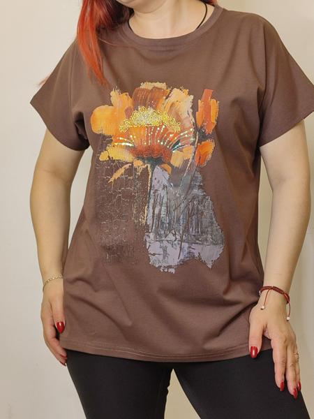 Футболка Kosta (48-52) KS96 brown (лето)