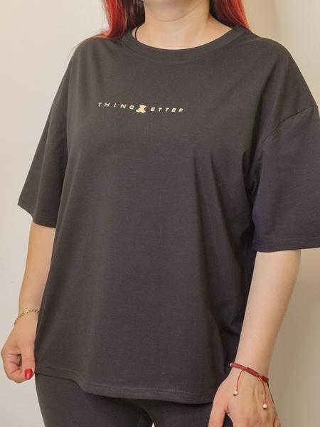 Футболка Kosta (52-56) L529 black (лето)