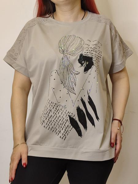 Футболка Kosta (48-52) 7507 beige (лето)