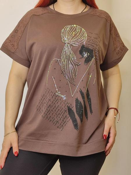 Футболка Kosta (48-52) 7507 brown (лето)