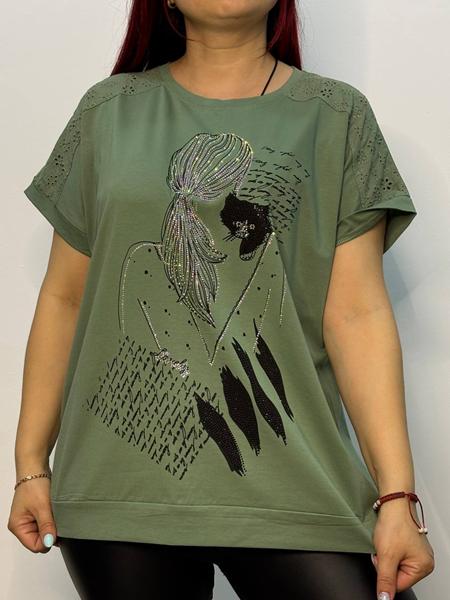 Футболка Kosta (48-52) 7507 green (лето)