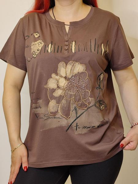 Футболка Kosta (48-52) 9668 brown (лето)