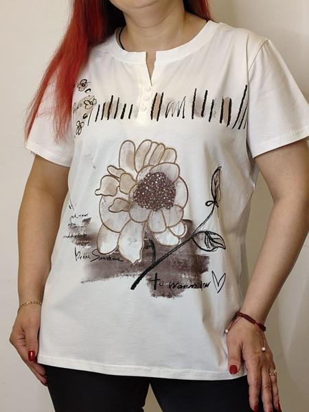 Футболка Kosta (48-52) 9668 white (лето)