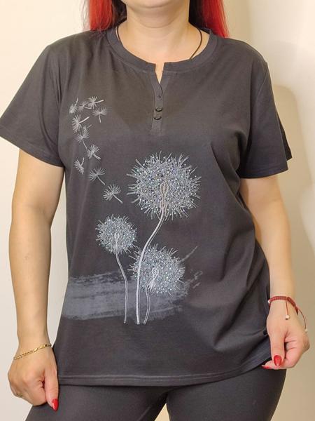 Футболка Kosta (48-52) 9679 black (лето)