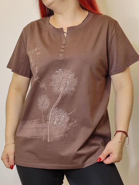 Футболка Kosta (48-52) 9679 brown (лето)