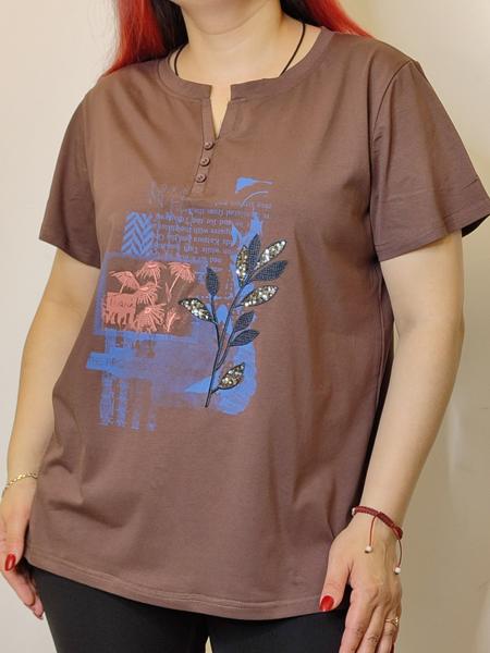 Футболка Kosta (48-52) 9683 brown (лето)