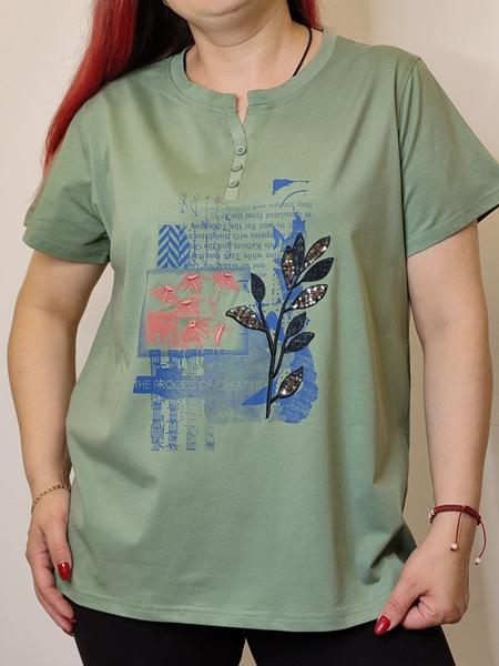 Футболка Kosta (48-52) 9683 green (лето)