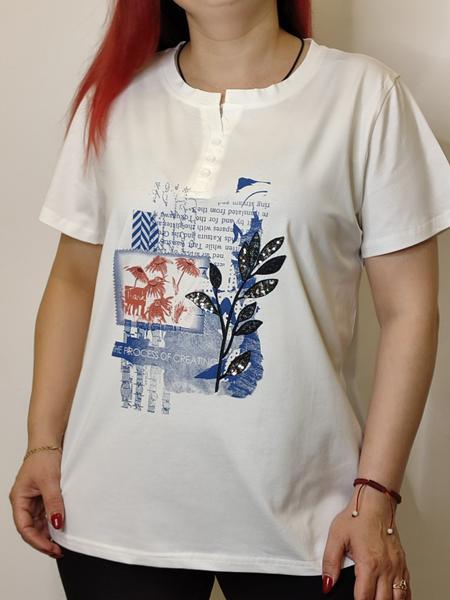 Футболка Kosta (48-52) 9683 white (лето)