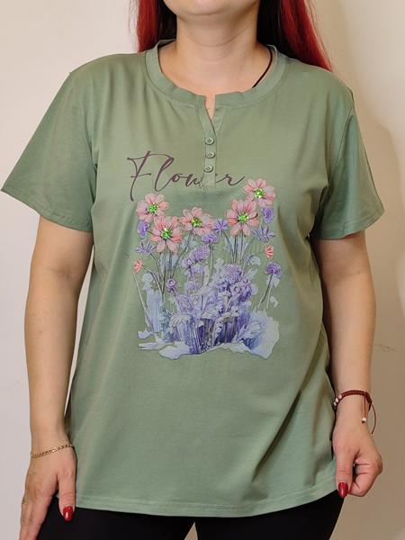 Футболка Kosta (48-52) 9687 green (лето)