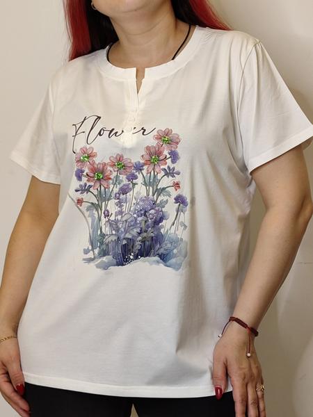 Футболка Kosta (48-52) 9687 white (лето)