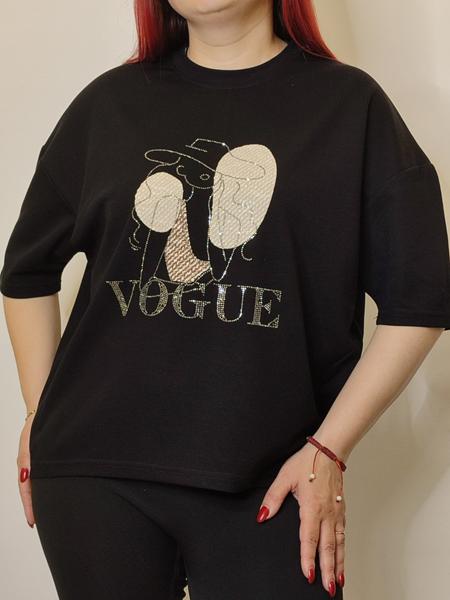 Футболка Kosta (46-48) A101 black (лето)