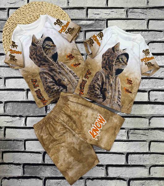 Костюм Dino (4-10) DN473 brown (лето)