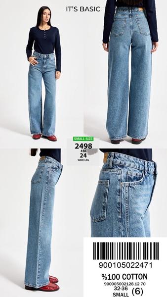 Джинсы Maxim Jeans (32-36) 3498-24 l.blue (деми)