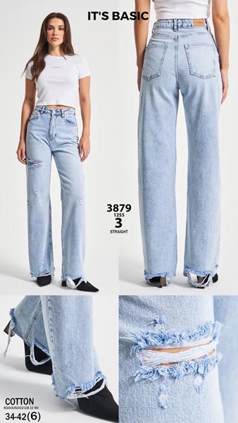 Джинсы Maxim Jeans (34-42) 3879 l.blue (деми)