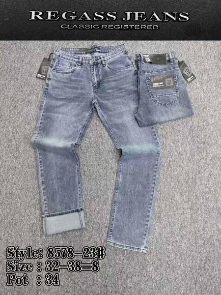 Джинсы Maxim Jeans (32-38) 8578 l.blue (деми)