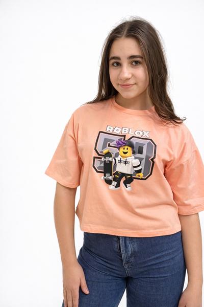 Топ Moda school (140-164) M552 peach (лето)