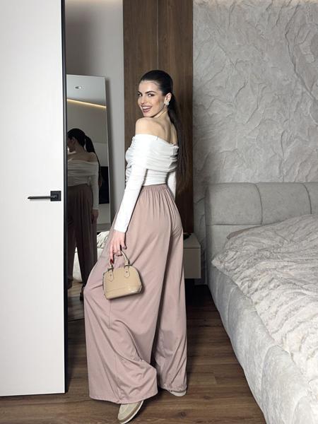 Штаны Arina (42-48) 1713 beige (деми)