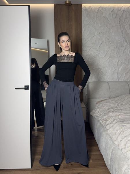 Штаны Arina (42-48) 1713 d.grey (деми)