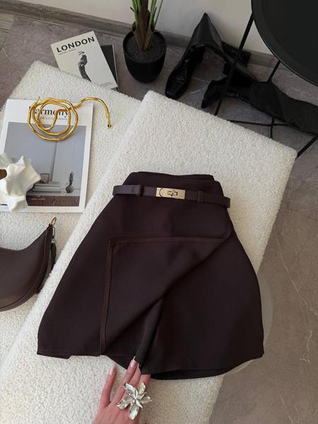 Юбка-шорты Sofi Cor (42-48) 9027 brown (лето)