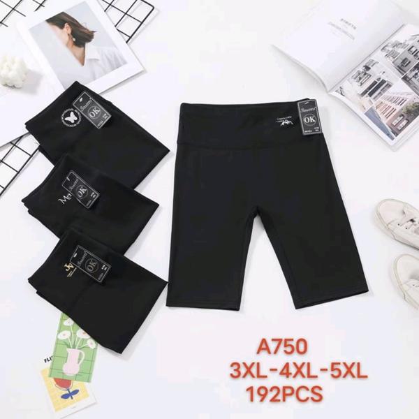 Велосипедки Hoan (3XL-5XL) A750 black (лето)