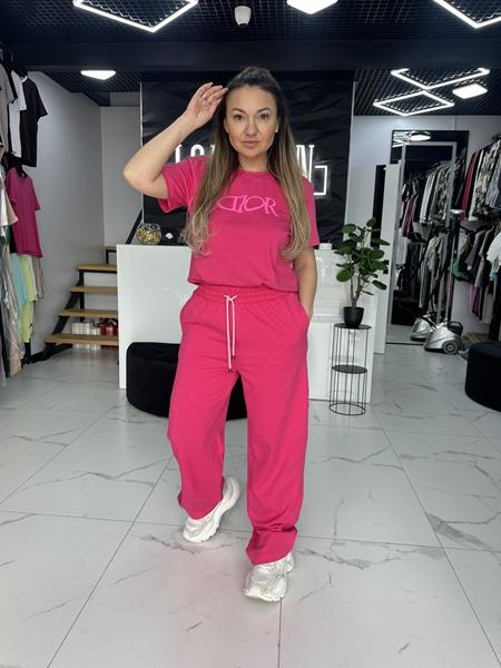 Штаны спорт Style Nadezhda (S-L) 1689 crimson (деми)