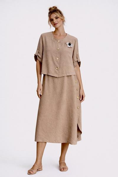 Костюм Style Nadezhda (50-58) 231202 beige (лето)