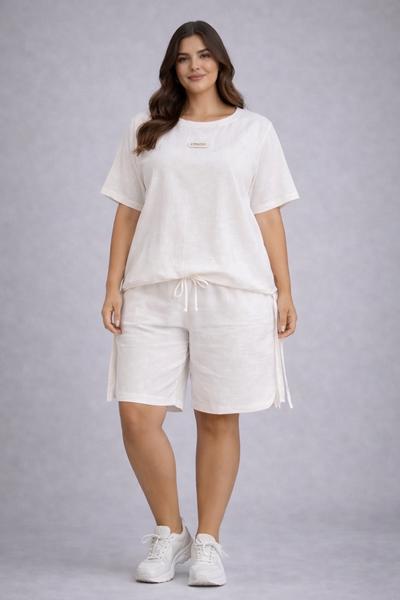 Костюм Style Nadezhda (L-3XL) 25-906 white (лето)