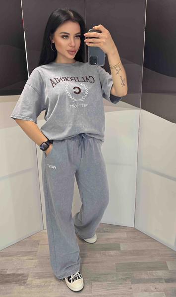 Костюм спорт Style Nadezhda (L-XL) 7026 grey (лето)