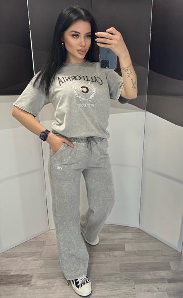 Костюм спорт Style Nadezhda (L-XL) 7026 l.grey (лето)