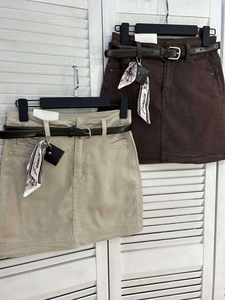 Юбка Style Nadezhda (M-XL) R82 brown (лето)