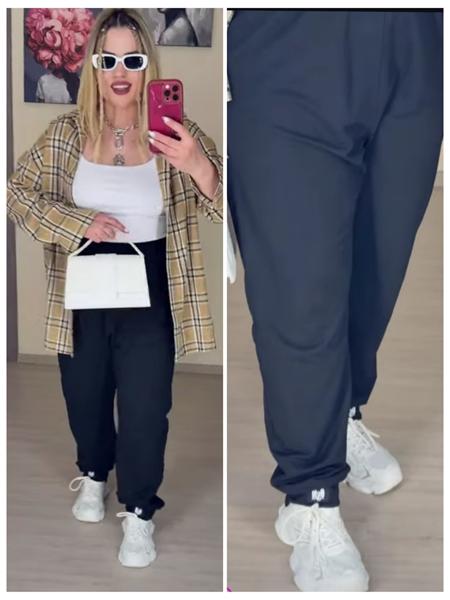 Штаны спорт Amok (XL-4XL) 01022 black (деми)