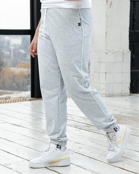 Штаны спорт AZNA (XL-4XL) Б64 l.grey (деми)