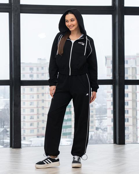 Костюм спорт AZNA (S-XL) Д177 black (деми)
