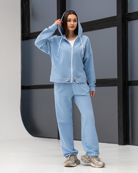 Костюм спорт AZNA (XS-L) Д183 l.blue (деми)