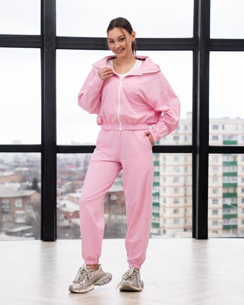Костюм спорт AZNA (XS-L) ТРІЙКА6 pink (деми)