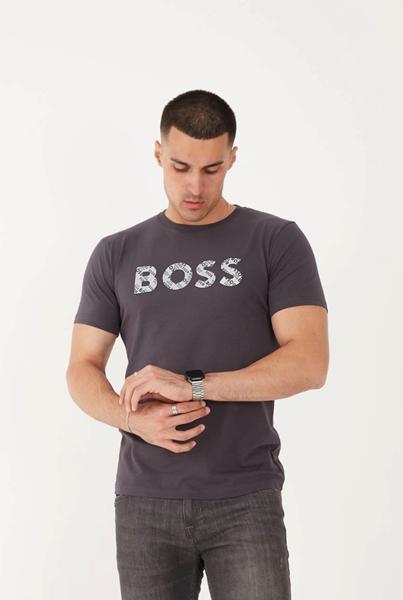 Футболка F.T.H (S-2XL) F1231 d.grey (лето)