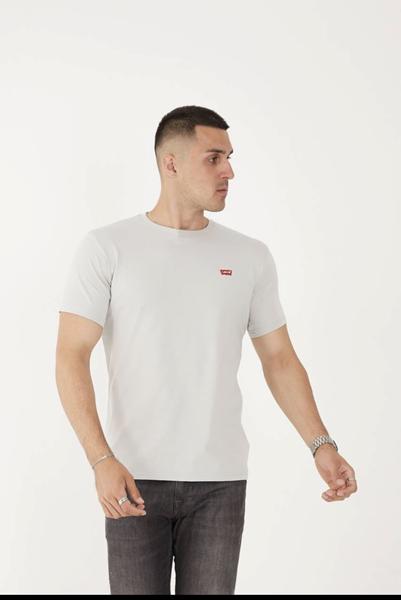 Футболка F.T.H (S-2XL) F1243 l.grey (лето)