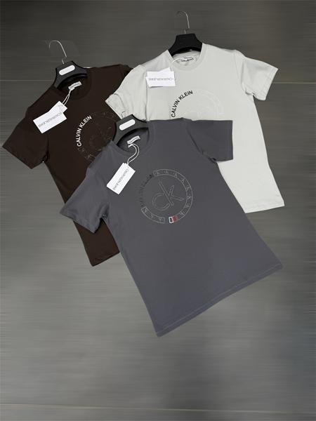 Футболка F.T.H (S-2XL) F1257 brown (лето)