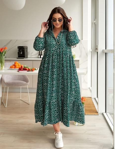 Платье Gull (48-58) G264 green (лето)