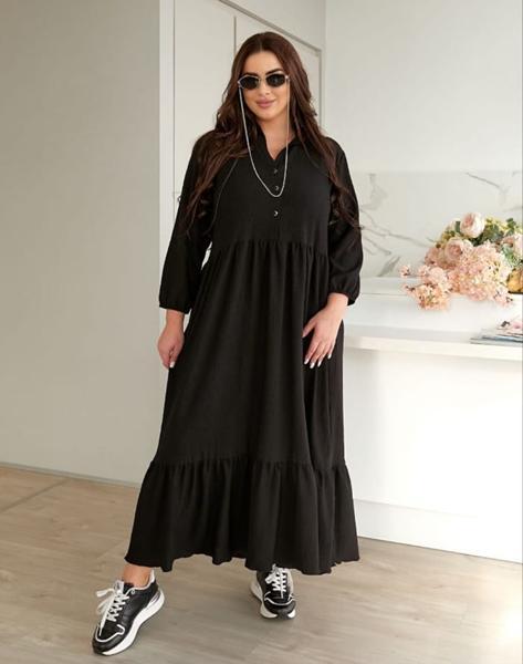 Платье Gull (48-58) G265 black (лето)