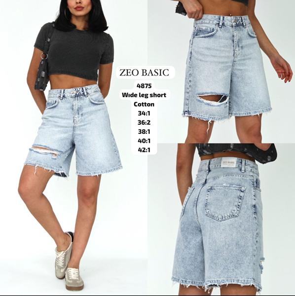 Шорты Jeans Style (34-42) 4875 l.blue (лето)