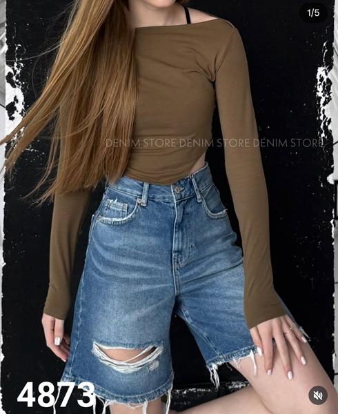 Шорты Jeans Style (34-42) 4873 blue (лето)