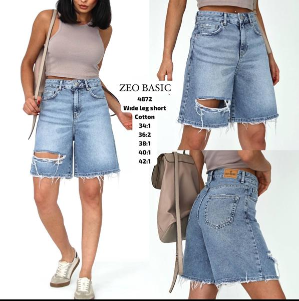 Шорты Jeans Style (34-42) 4872 l.blue (лето)