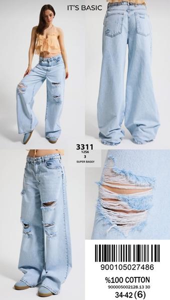 Джинсы Jeans Style (34-42) 3311-12S6-3 l.blue (деми)
