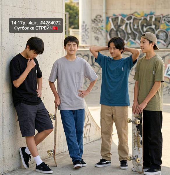 Футболка AMZ (14-17) 4254072 grey (лето)