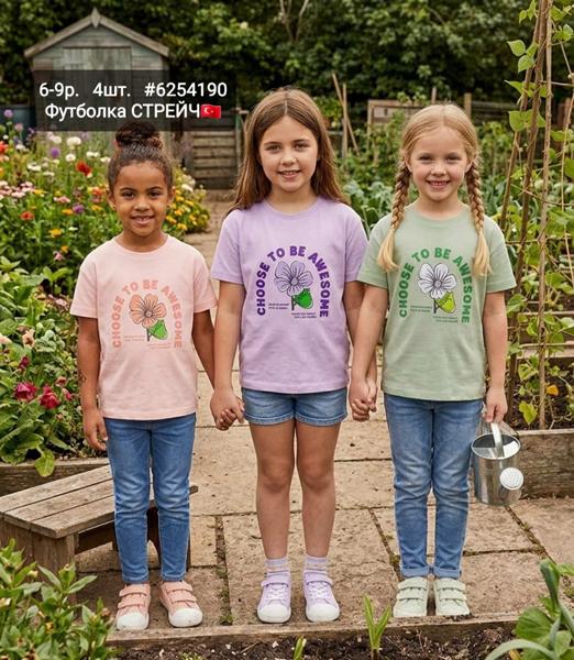 Футболка AMZ (6-9) 6254190 pink (лето)