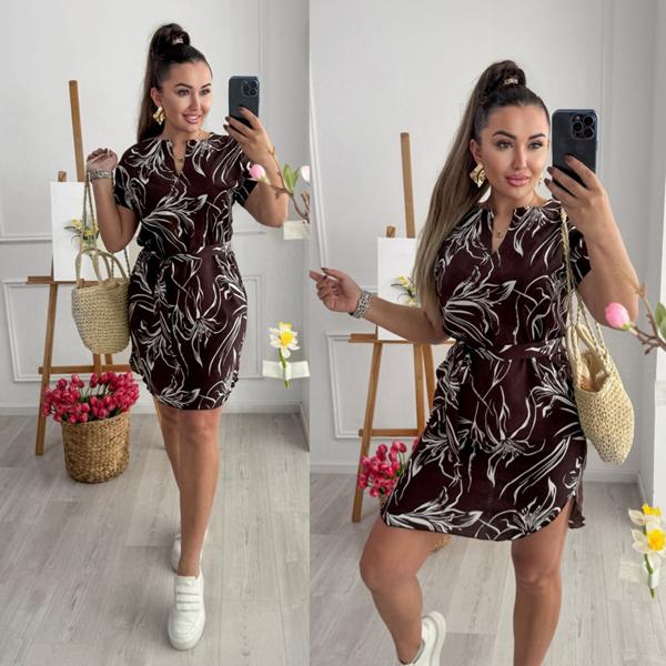 Платье Sofi Cor (42-52) 201-1 d.brown (лето)